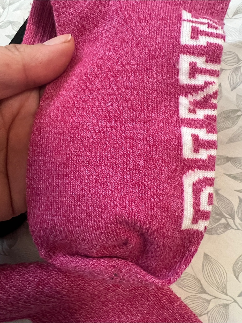 PINK vs Pink & Black Crew Socks - Pack of 2 - Picture 10 of 12